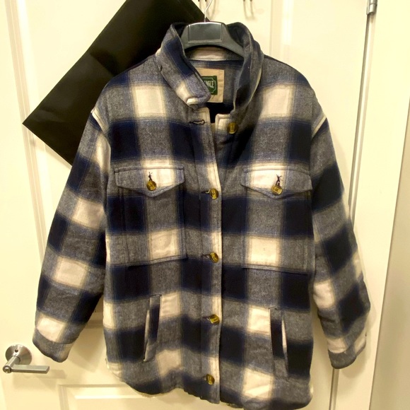 ✨AMERICAN EAGLE Sherpa Lined Flannel Jacket✨ - Picture 1 of 4